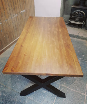 X Frame Dining Table
