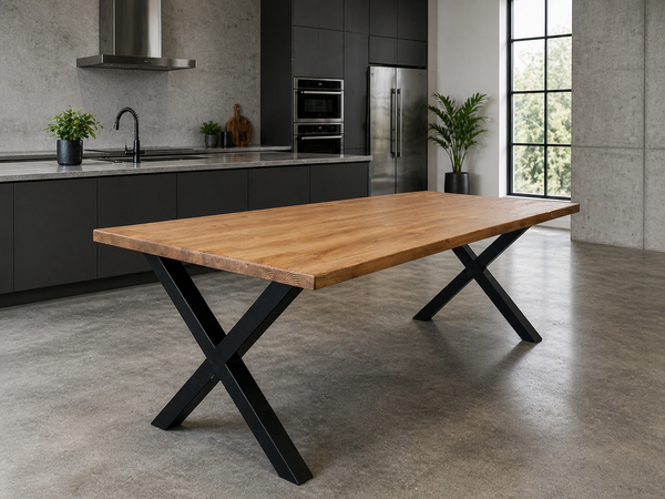 X Frame Dining Table